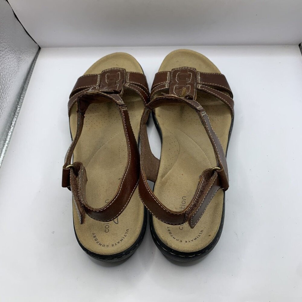 Clarks Laurieann Kay Women's T-Strap brown leather size 8.5M - Picture 5 of 7